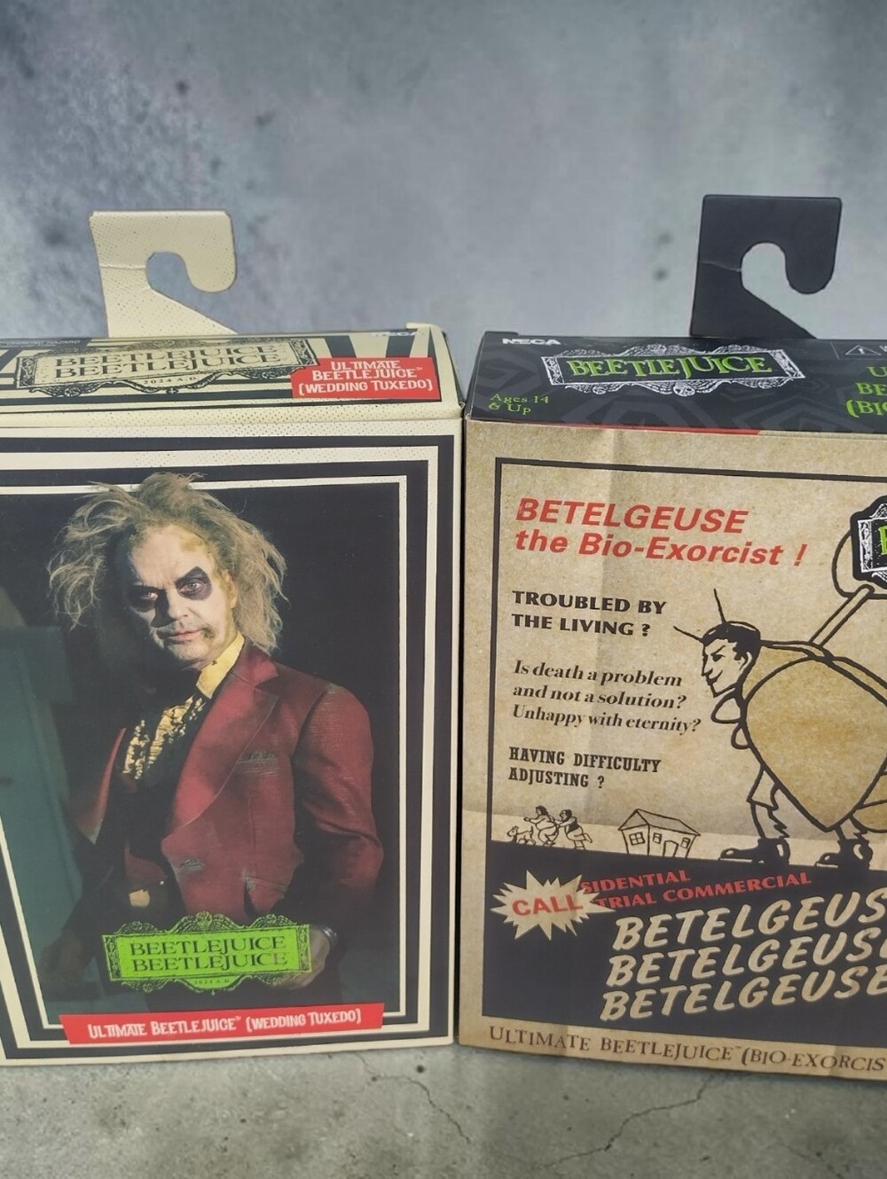 beetlejuice Movie Action Figures Lot Of 2 Monster In Box